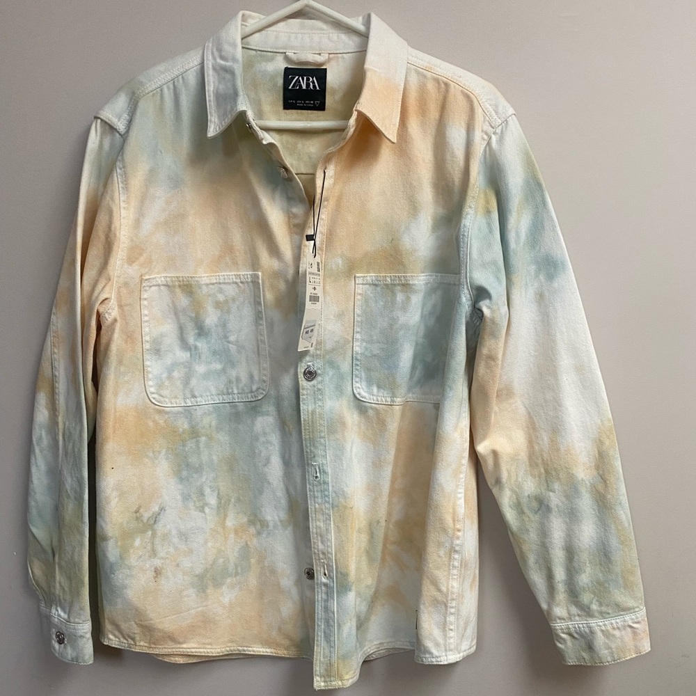 NWT Zara dyed jean jacket